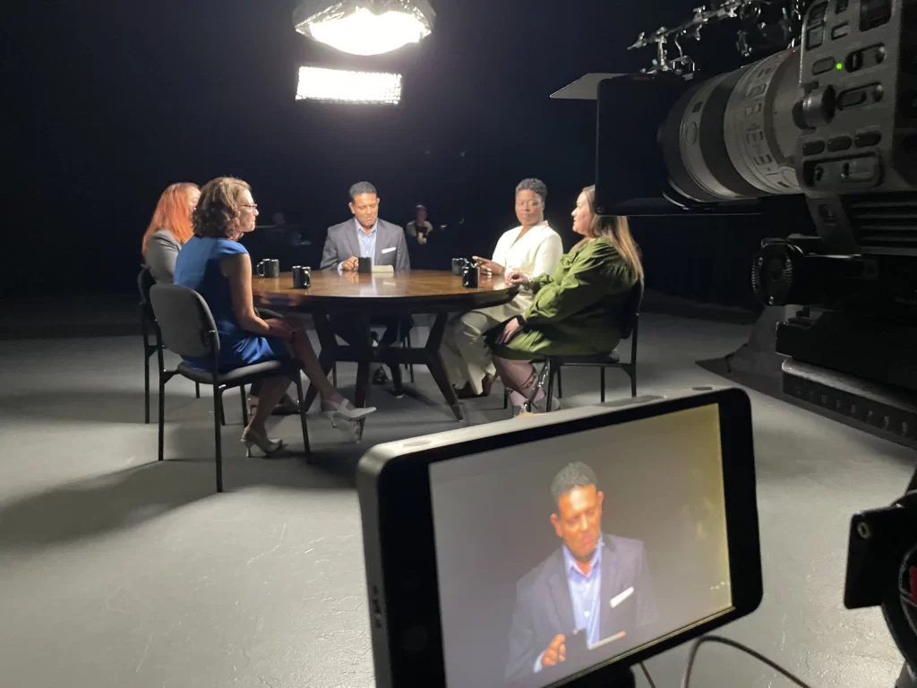 Sound mixing and recording of a round table discussion for Working Nation. NY NJ Sound provides sound recording and mixing for Working Nation.