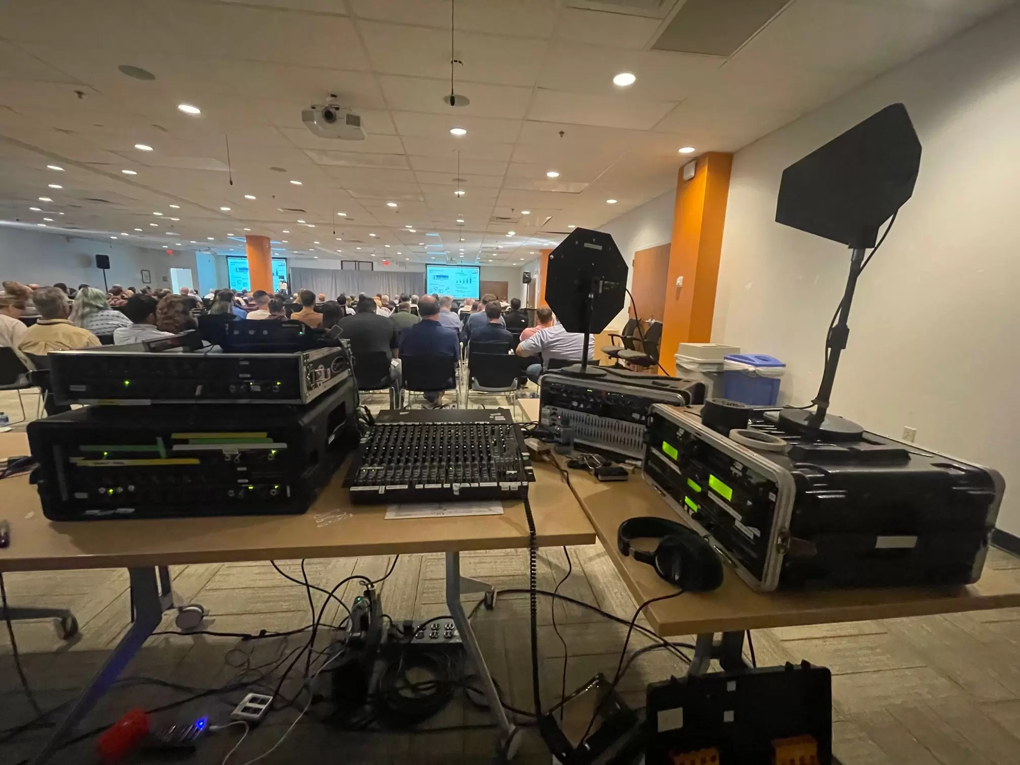 sound system for a corporate meeting